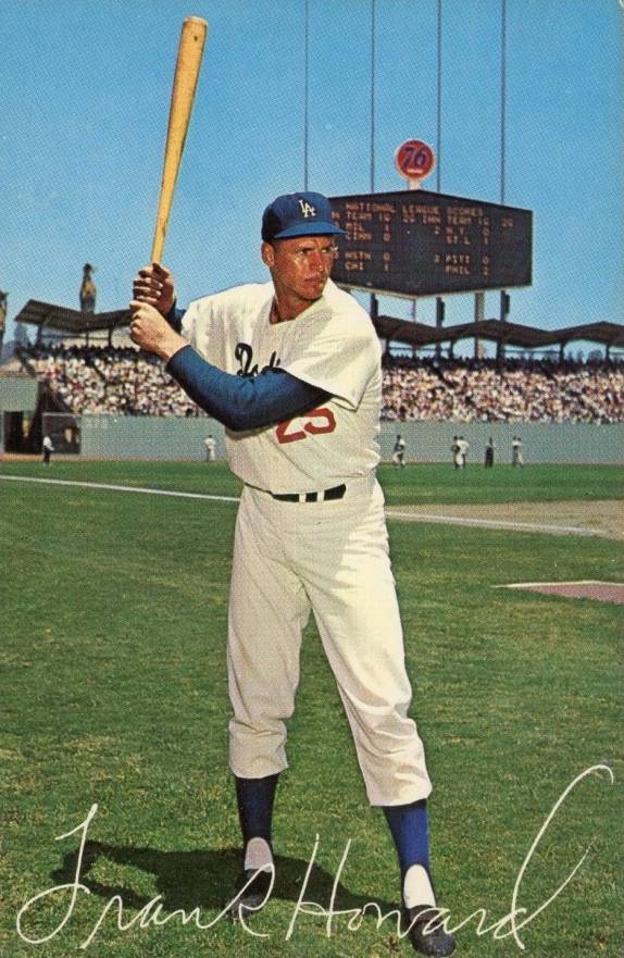 1962 L.A. Dodgers Postcards (1962-65) Frank Howard #50319 Baseball Card