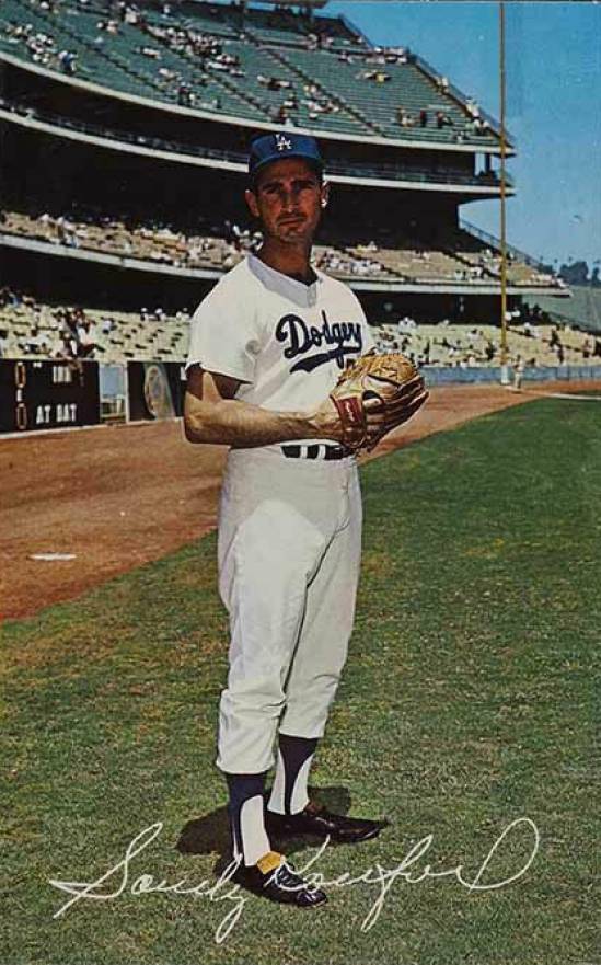 1962 L.A. Dodgers Postcards (1962-65) Sandy Koufax #50318 Baseball Card