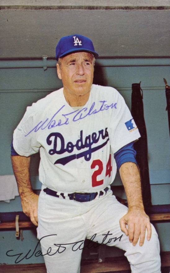 1962 L.A. Dodgers Postcards (1962-65) Walter Alston # Baseball Card