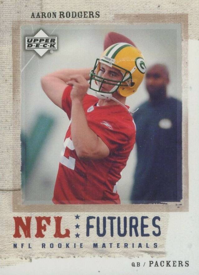 2005 Upper Deck NFL Rookie Material Aaron Rodgers #91 Football Card
