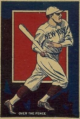 1921 Schapira Bros. Babe Ruth-Hand Cut Over the Fence # Baseball Card