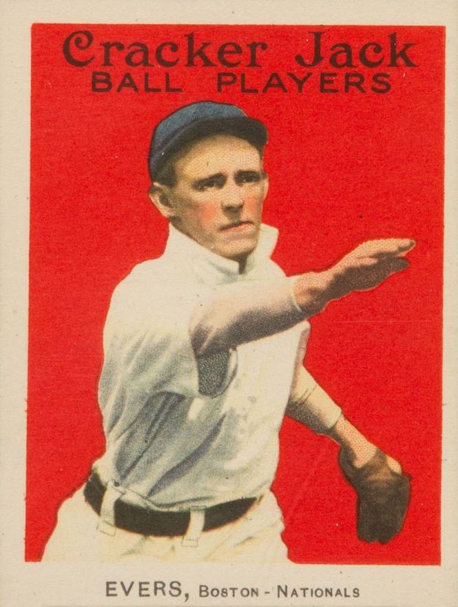 1914 Cracker Jack EVERS, Boston-Nationals #18 Baseball Card