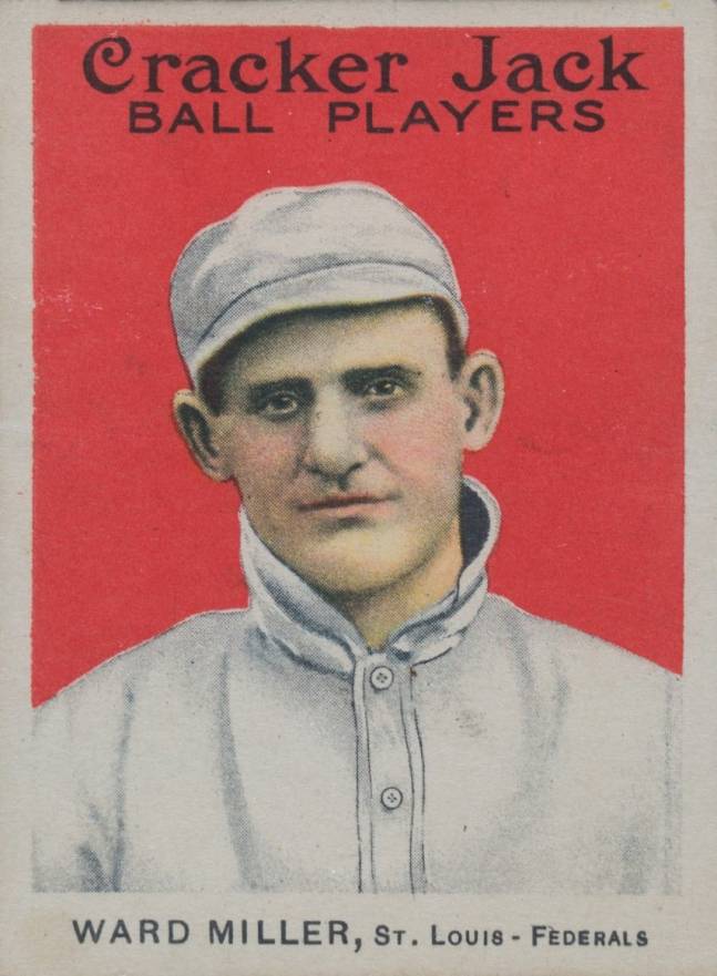1914 Cracker Jack WARD MILLER, St. Louis-Federals #5 Baseball Card