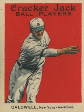 1914 Cracker Jack CALDWELL, New York-Americans #129 Baseball Card