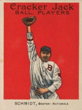 1914 Cracker Jack SCHMIDT, Boston-Nationals #127 Baseball Card