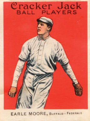 1914 Cracker Jack EARLE MOORE, Buffalo-Federals #124 Baseball Card
