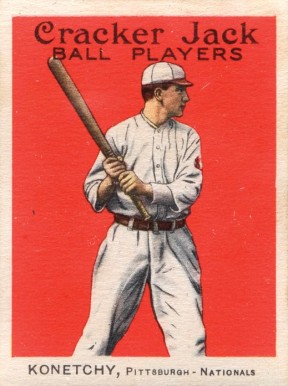 1914 Cracker Jack Ed Konetchy #118 Baseball Card