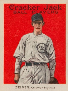 1914 Cracker Jack ZEIDER, Chicago-Federals #116 Baseball Card