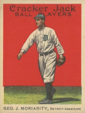 1914 Cracker Jack GEO. J. MORIARITY, Detroit-Americans #114 Baseball Card