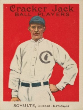 1914 Cracker Jack SCHULTE, Chicago-Nationals #101 Baseball Card