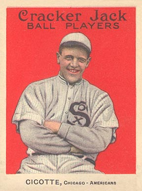 1914 Cracker Jack CICOTTE, Chicago-Americans #94 Baseball Card