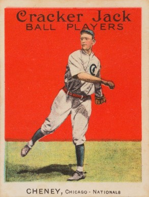 1914 Cracker Jack CHENEY, Chicago-Nationals #89 Baseball Card