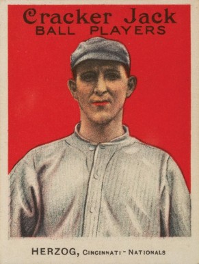 1914 Cracker Jack HERZOG, Cincinnati-Nationals #85 Baseball Card