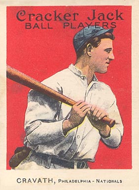 1914 Cracker Jack CRAVATH, Philadelphia-Nationals #82 Baseball Card
