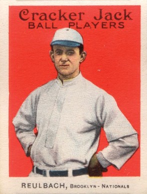 1914 Cracker Jack REULBACH, Brooklyn-Nationals #80 Baseball Card