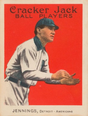 1914 Cracker Jack Hughie Jennings #77 Baseball Card