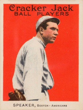 1914 Cracker Jack SPEAKER, Boston-Americans #65 Baseball Card