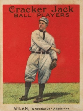 1914 Cracker Jack MILAN, Washington-Americans #56 Baseball Card