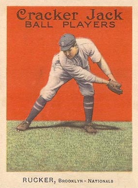 1914 Cracker Jack RUCKER, Brooklyn-Nationals #51 Baseball Card