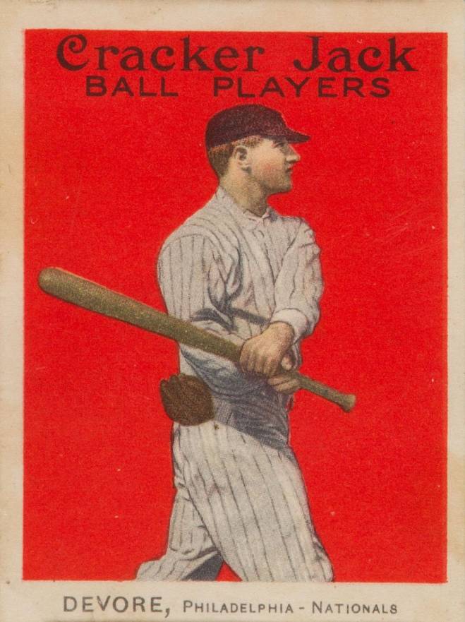1914 Cracker Jack Josh Devore #47 Baseball Card