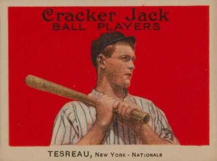 1914 Cracker Jack TESREAU, New York-Nationals #44 Baseball Card