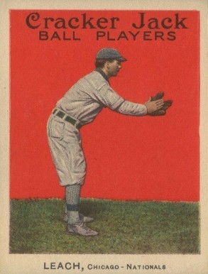 1914 Cracker Jack LEACH, Chicago-Nationals #41 Baseball Card