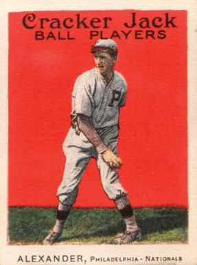 1914 Cracker Jack ALEXANDER, Philadelphia-Nationals #37 Baseball Card