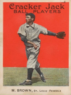 1914 Cracker Jack M. BROWN, St. Louis-Federals #32 Baseball Card