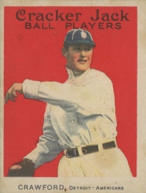 1914 Cracker Jack CRAWFORD, Detroit-Americans #14 Baseball Card