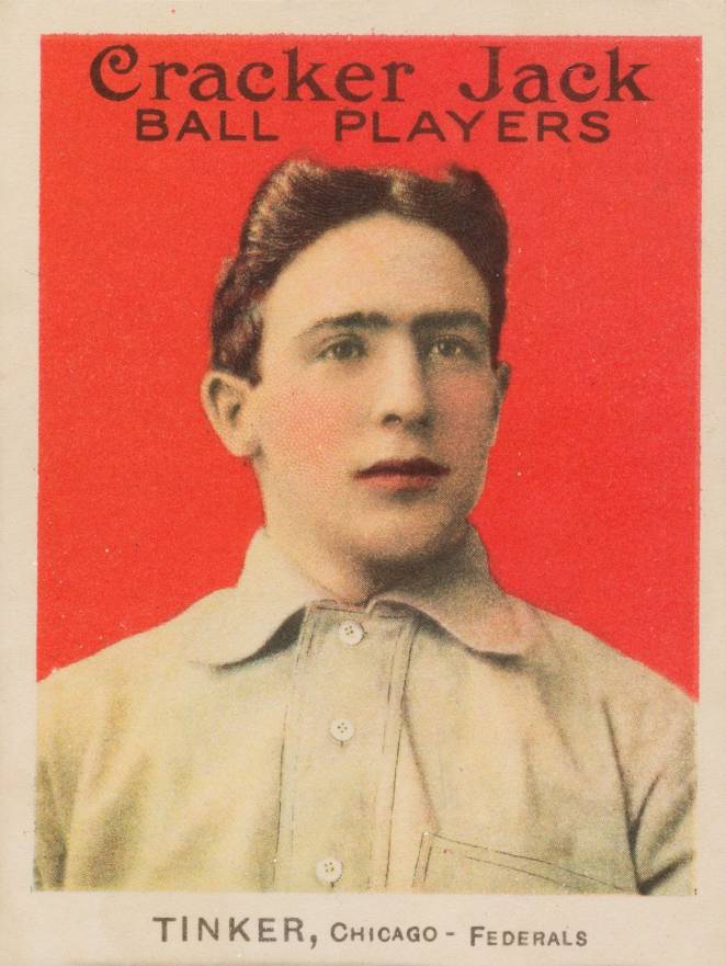 1914 Cracker Jack TINKER, Chicago-Federals #3 Baseball Card