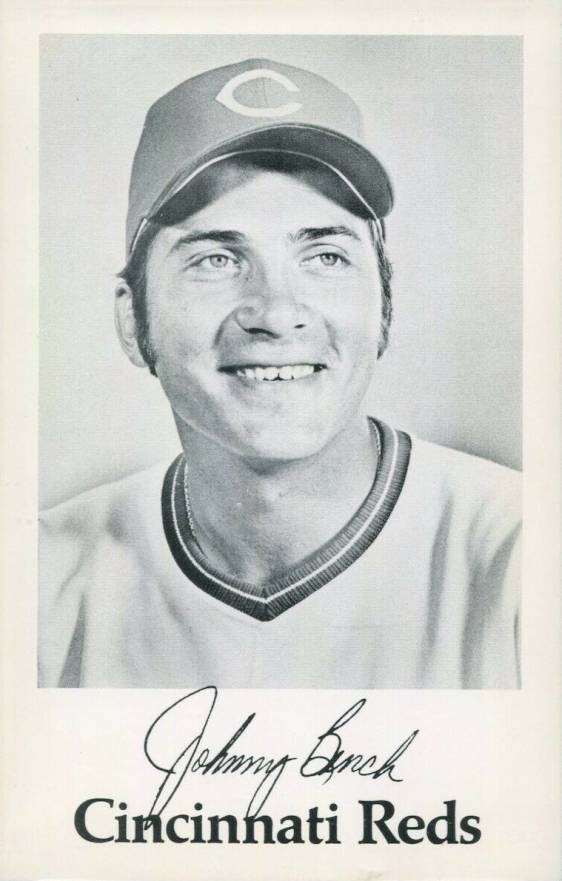 1973 Cincinnati Reds Postcard Johnny Bench # Baseball Card