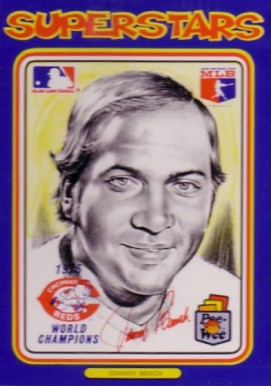 1976 Linnett Superstars-Perforated Johnny Bench #91 Baseball Card
