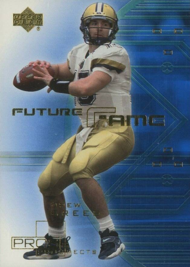 2001 Upper Deck Pros & Prospects Future Fame Drew Brees #F3 Football Card