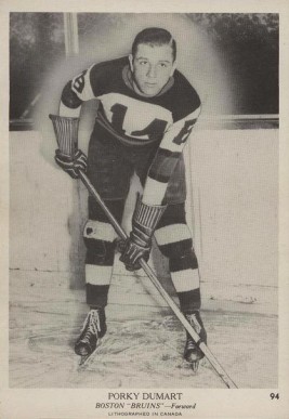 Woody Dumart Autographed Boston Bruins Hockey Puck - Detroit City Sports