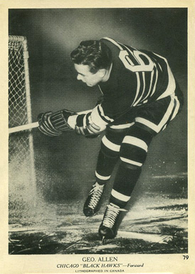 1939 O-Pee-Chee George Allen #79 Hockey Card