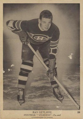 1939 O-Pee-Chee Ray Getliffe #29 Hockey Card