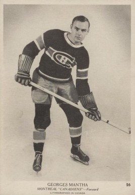 1939 O-Pee-Chee Georges Mantha #26 Hockey Card