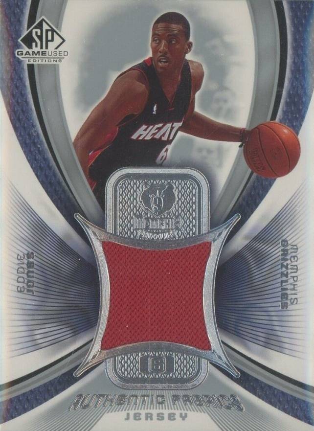 2005 SP Game Used Authentic Fabrics Eddie Jones #AF-EJ Basketball Card