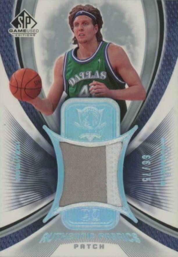 2005 SP Game Used Authentic Fabrics Dirk Nowitzki #AFP-DN Basketball Card