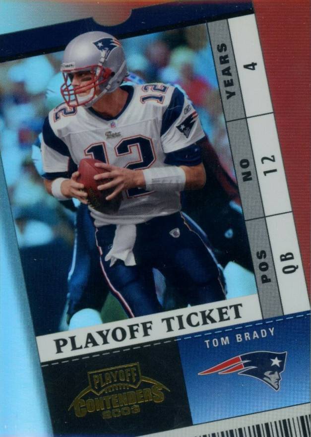2003 Playoff Contenders Tom Brady #22 Football Card