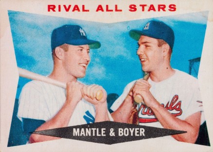 1960 Venezuela Topps Mantle/Boyer #160 Baseball Card
