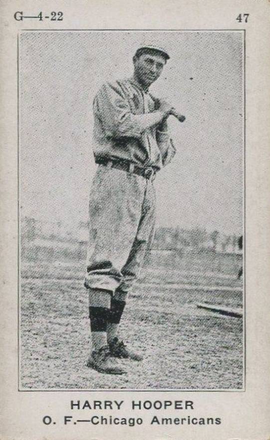 1922 Strip Card Harry Hooper #47 Baseball Card