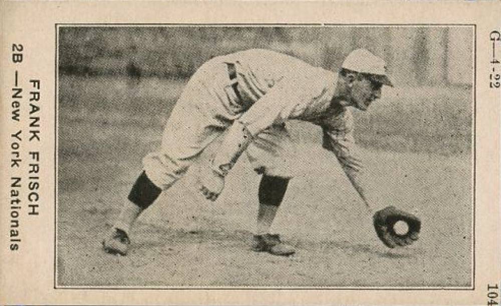 1922 Strip Card Frank Frisch #104 Baseball Card