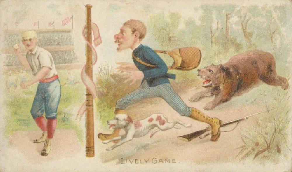 1893 W.Duke Sons & Co. Talk of the Diamond A Lively Game # Baseball Card