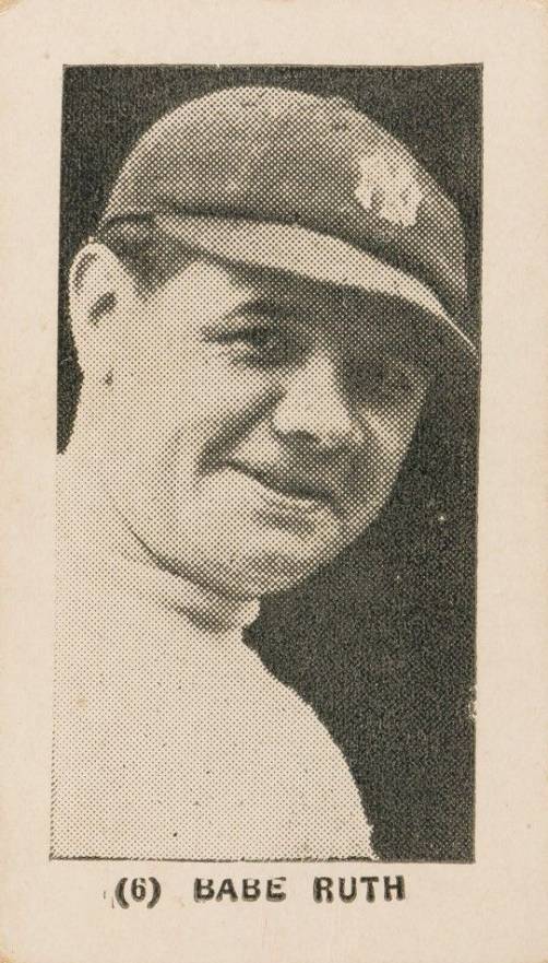 1928 Strip Card Babe Ruth #6 Baseball Card
