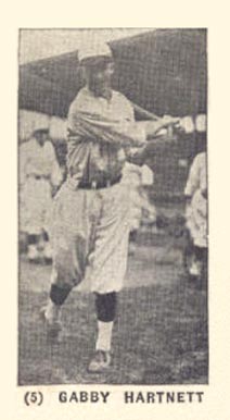 1928 Strip Card Gabby Hartnett #5 Baseball Card