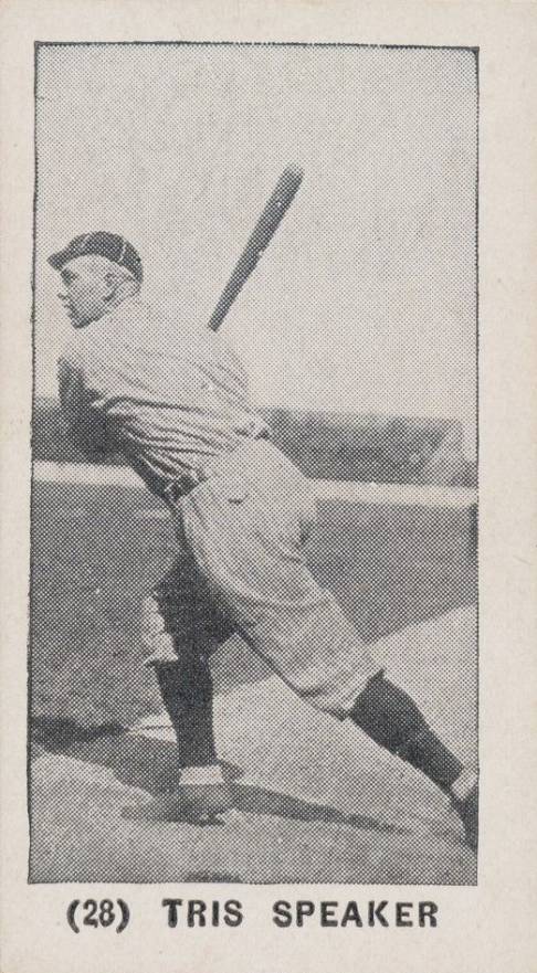 1928 Strip Card Tris Speaker #28 Baseball Card