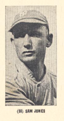 1928 Strip Card Sam Jones #38j Baseball Card