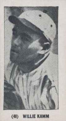1928 Strip Card Willie Kamm #40k Baseball Card