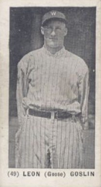 1928 Strip Card Leon (Goose) Goslin #49 Baseball Card